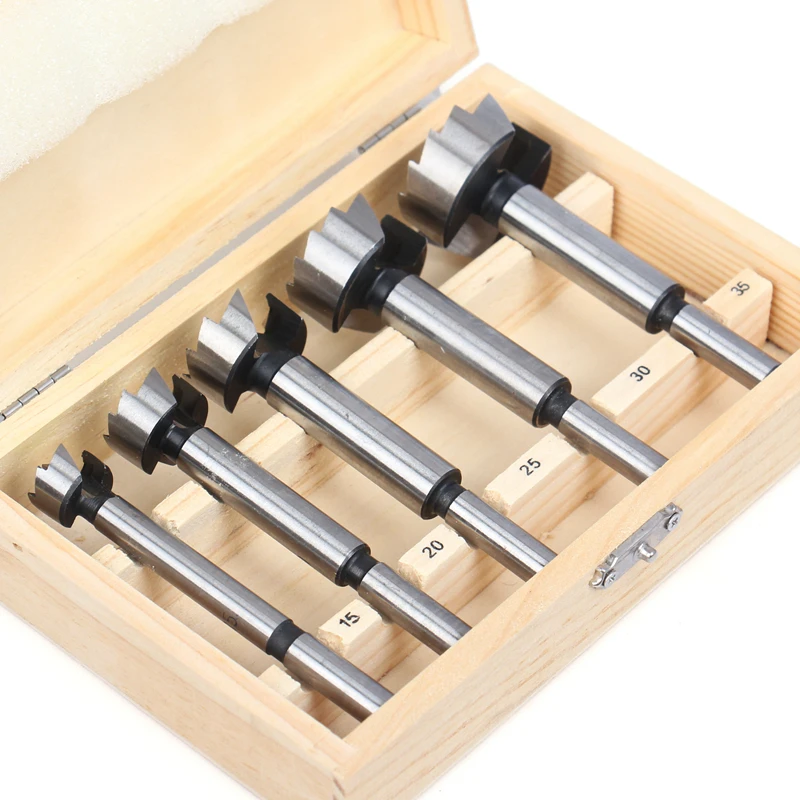 12PCS High Quality Round Shank Carbon Steel Wood Boring Forstner Drill Bits Tool for Wood Working