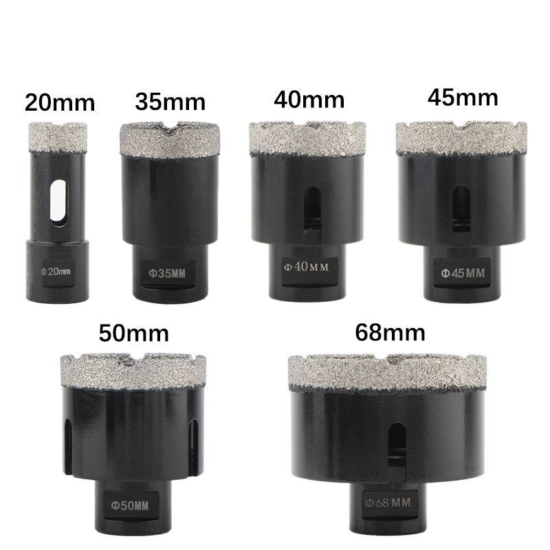 6pcs M14 Dry Vacuum Brazed Diamond Hole Saw