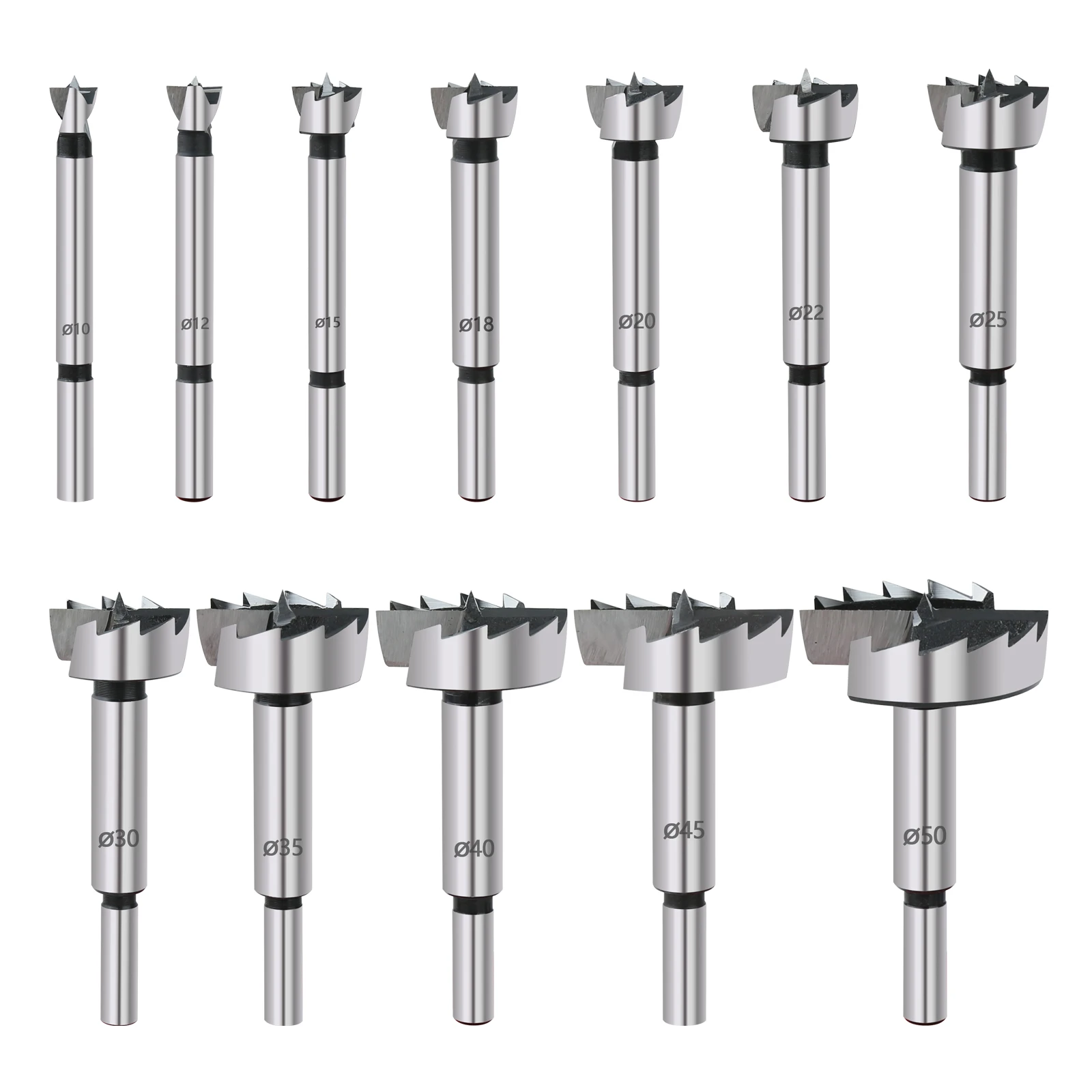 4PCS High Quality Round Shank Carbon Steel Wood Boring