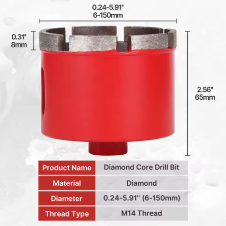 M14 Diamond Hole Saw factory direct supply