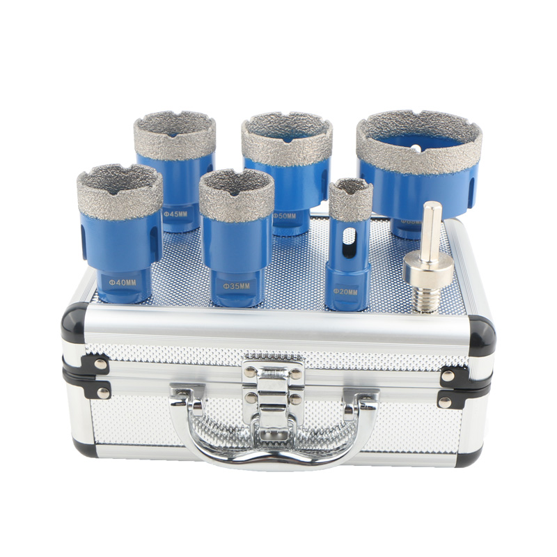 6pcs M14 Dry Vacuum Brazed Diamond Hole Saw (SET B)