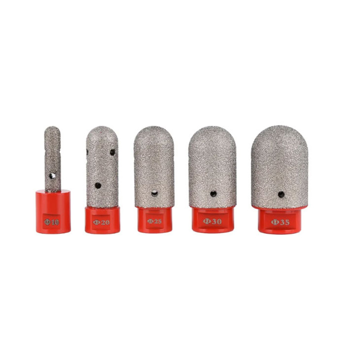 20mm Angle Grinder M14 Thread Vacuum Brazed Diamond Ball End Mill 