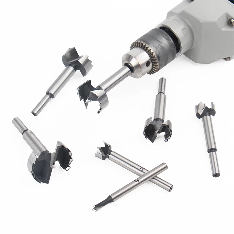12PCS High Quality Round Shank Carbon Steel Wood Boring Forstner Drill Bits Tool for Wood Working