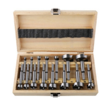 15PCS High Quality Round Shank Carbon Steel Wood Boring Forstner Drill Bits Tool for Wood Working