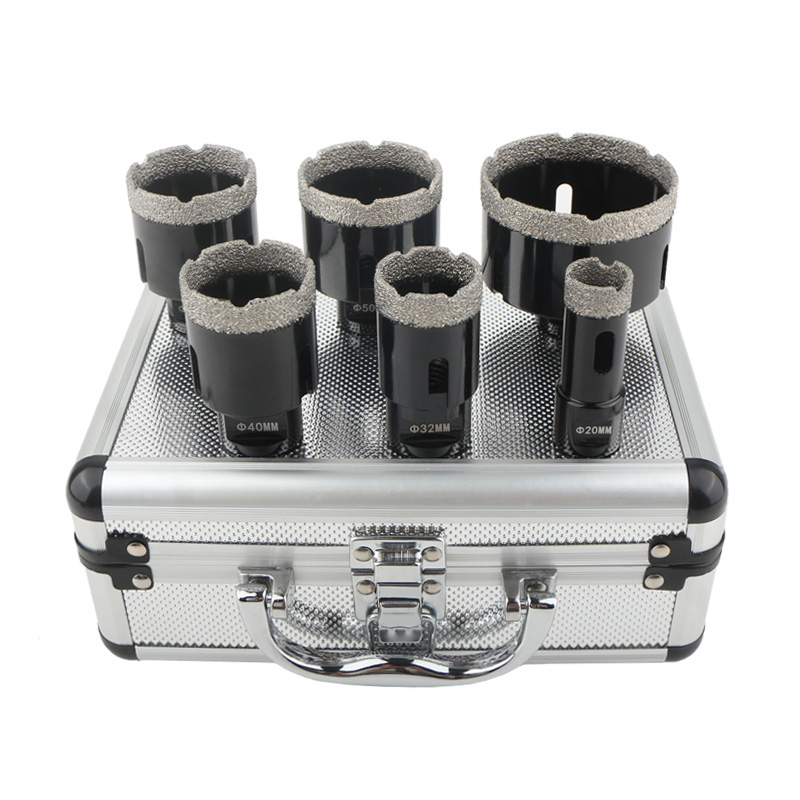6pcs M14 Dry Vacuum Brazed Diamond Hole Saw