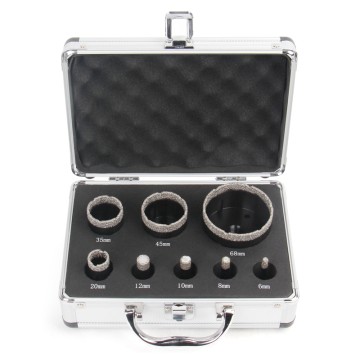 8pcs M14 Dry Vacuum Brazed Diamond Hole Saw (Set B)