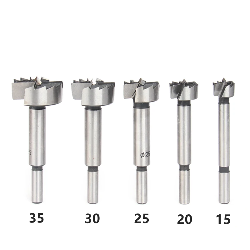 12PCS High Quality Round Shank Carbon Steel Wood Boring Forstner Drill Bits Tool for Wood Working
