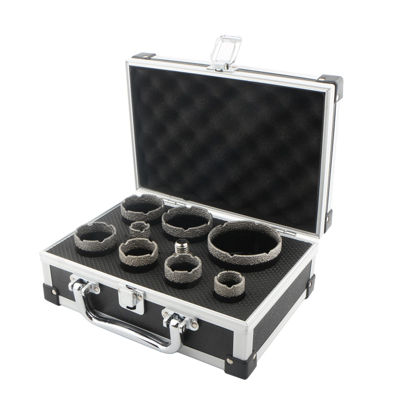 9pcs M14 Dry Vacuum Brazed Diamond Hole Saw (Set B)