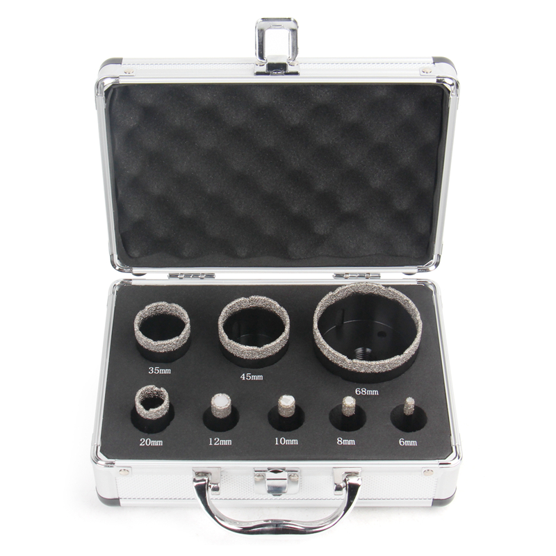 8pcs M14 Dry Vacuum Brazed Diamond Hole Saw (Set B)