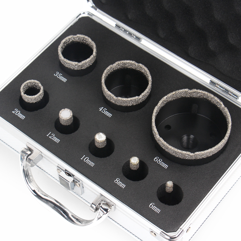8pcs M14 Dry Vacuum Brazed Diamond Hole Saw (Set B)