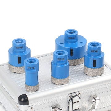 5pcs M14 Dry Vacuum Brazed Diamond Hole Saw