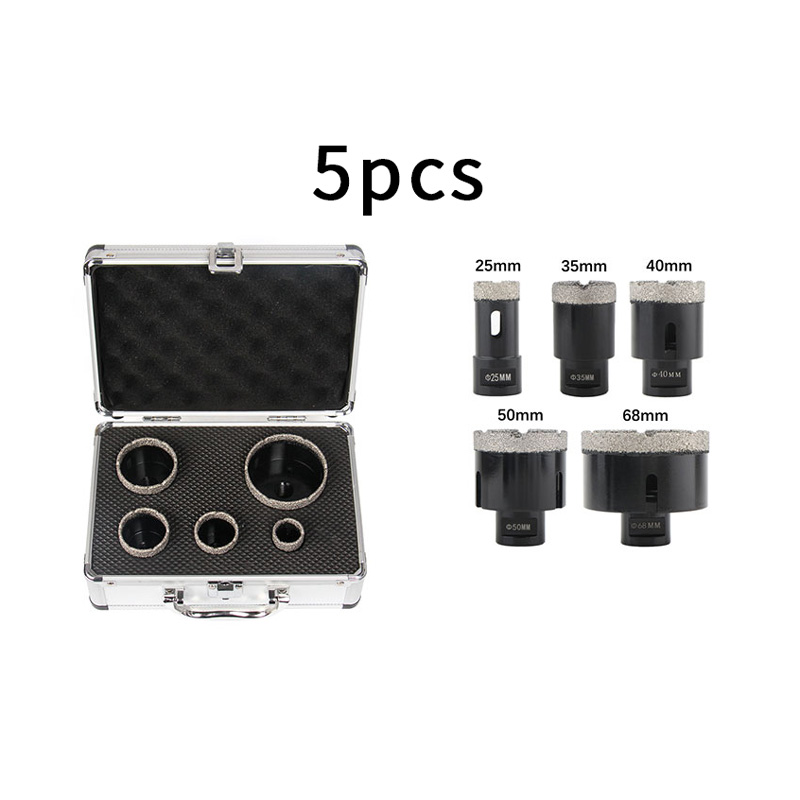 5pcs M14 Dry Vacuum Brazed Diamond Hole Saw