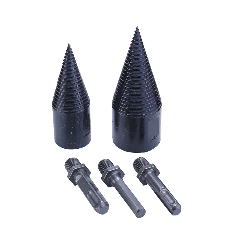 Drill Bit Chop Wood Splitting Tool Splitting Cone Log Splitters Wood Breaking Machine Breaker Firewood Chopper