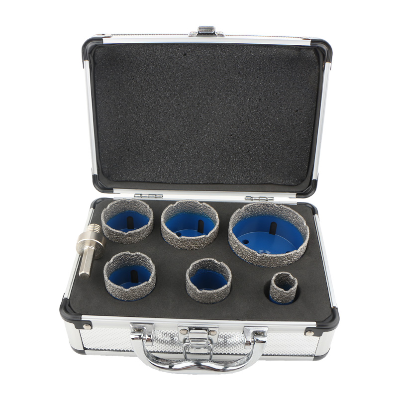 6pcs M14 Dry Vacuum Brazed Diamond Hole Saw (SET B)
